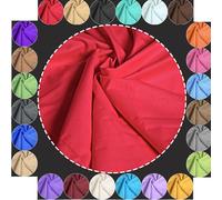 Baumwollstoff Meterware Uni Rot 240cm MAXI BREITE 50cm Länge 100% Baumwolle Patchwork Dekostoff Baumwolle Stoffe Einfarbig zum Nähen