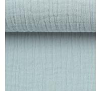 Baumwollstoff, Musselin, Double Gauze hellblau