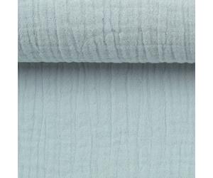 Baumwollstoff, Musselin, Double Gauze hellblau