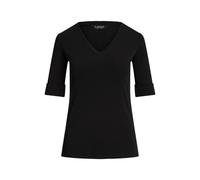 Lauren Ralph Lauren Slim Fit T-Shirt aus Baumwoll-Mix Modell 'JUDY' in Black, Größe XS