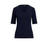 Lauren Ralph Lauren Slim Fit T-Shirt aus Baumwoll-Mix Modell 'JUDY' in Dunkelblau, Größe XS