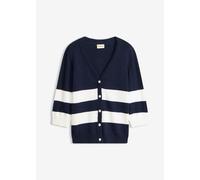 Baumwollstrickjacke mit Streifen 44/46 (L)