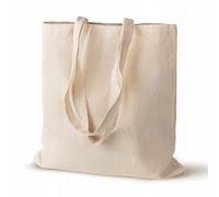 Baumwolltasche Ecru 380x420 mm Griff: 70 cm