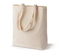 Baumwolltasche Ecru 380x80x420 mm 145 g Griff: 70 cm - 145g/m2 / Europäische