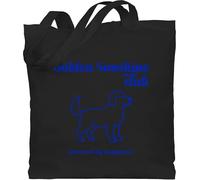 Baumwolltasche - Hunde - Vintage Golden Retriever Club - Mischling Geschenk Hundeliebhaber retro print - Unisize - Schwarz - geschenke tasche hund hundebesitzer stofftasche hundemotiv hunden