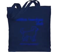 Baumwolltasche - Hunde - Vintage Golden Retriever Club - Mischling Geschenk Hundeliebhaber retro print - Unisize - Navy Blau - geschenke tasche hund hundebesitzer stofftasche hundemotiv hunden