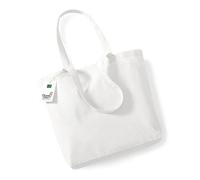 Baumwolltasche Shopper Westford Mill Organic Cotton Shopper Weiß
