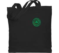 Baumwolltasche - St. - Saint Patricks Day Outfit Logo Badge St Paddys Shamrock Ireland Leprechaun I Pot of Gold Saint Pattys Irland - Unisize - Schwarz - sankt patrick st.patricks irische irish