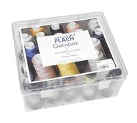 Nähwelt Flach Bauschgarn QA-Thread Acryl-Garnbox (gefüllt mit 10 Konen/ 1500 m)