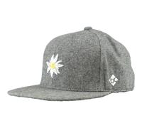 Bavarian Caps Edelweiß Flanell Cap (Größe ONE SIZE, grau)
