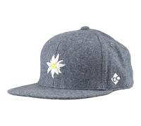 Bavarian Caps Cap BC Cap Edelweiß – Flanell, Snap – Hellblau