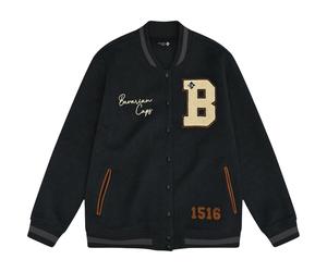 Bavarian Caps BC College Herren Freizeitjacke, Parkas grau Größe L Lifestyle Atmungsaktiv