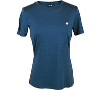 Bavarian Caps Damen T-Shirt Edelweiß Sommerfrische , Dunkelpetrol, L