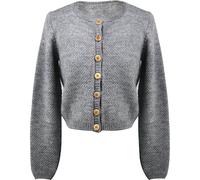 Bavarian Caps Damen Ida Jacke (Größe XS, grau)
