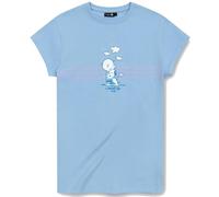 Bavarian Caps Damen Motiv T-Shirt, Peanuts: I Mog Di - Hellblau, L, FT