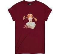 Bavarian Caps Damen Pippi Langstrumpf T-Shirt (Größe M, rot)