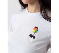 Bavarian Caps Damen T-Shirt Dackelexpress Mini - Weiß M