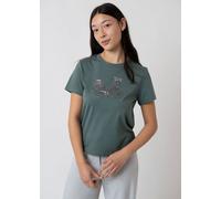 Bavarian Caps Damen T-Shirt Expresslieferdienst - Dunkelgrün M