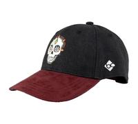 Bavarian Caps Curved Cap Dia de Muertos Schwarz