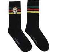 Bavarian Caps Dia De Muertos Socken (Größe 41 , grau)