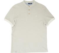 Bavarian Caps Herren Edelweiß Feinstrick Polo T-Shirt (Größe XL, beige)