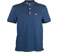 Bavarian Caps Herren Edelweiß Feinstrick Polo T-Shirt (Größe M, blau)