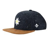 Bavarian Caps Edelweiß Flanell Cap, Flanell blau, ONE Size