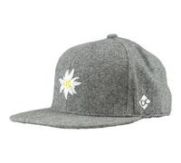 Bavarian Caps Edelweiß Flanell Cap (Größe ONE SIZE, grau)