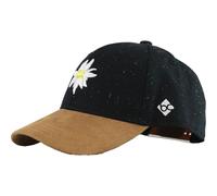 Bavarian Caps Edelweiß Konfetti Curved Cap (Größe ONE SIZE, schwarz)