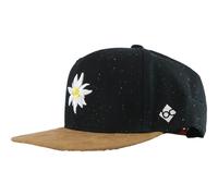 Bavarian Caps Edelweiß Konfetti Snapback Cap (Größe ONE SIZE, schwarz)