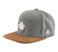 Bavarian Caps Edelweiß Wildleder Cap (Größe ONE SIZE, grau)