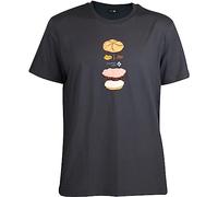 Bavarian Caps Herren Bavarian Burger T-Shirt, schwarz, XL