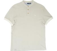 Bavarian Caps Herren Edelweiß Feinstrick Polo T-Shirt (Größe XL, beige)