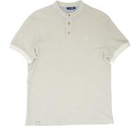 Bavarian Caps Herren Edelweiß Feinstrick Polo T-Shirt (Größe M, beige)