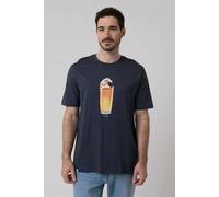 Bavarian Caps Herren T-Shirt Bierwelle - Schwarz L