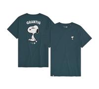Bavarian Caps Herren T-Shirt Grantler Klub: Snoopy - Blaugrau L