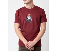 Bavarian Caps Herren T-Shirt Papa Schlumpf - Burgund XL
