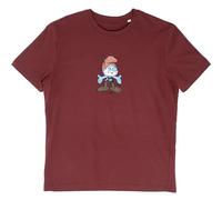 Bavarian Caps Herren T-Shirt, Papa Schlumpf - Dunkelrot, XXXL