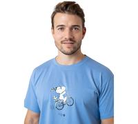Bavarian Caps Herren T-Shirt Peanuts Radln Blau L