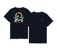 Bavarian Caps Herren T-Shirt Schlümpfe: Ned Hudeln - Dunkelblau M