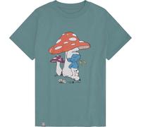 Bavarian Caps Kinder Schlümpfe: Schwammerlschirm T-Shirt (Größe 122 , tuerkis)