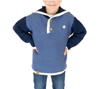 Bavarian Caps Kinder Strick Janker-Hoodie Fritzi Blau L