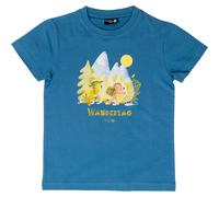 Bavarian Caps Kinder Wandertag T-Shirt (Größe 122 , blau)