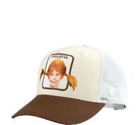 Bavarian Caps Cap Pippilotta Stickpatch Curved Weiß/Braun One Size