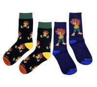 Bavarian Caps Socken 2er Sockenbox "Pumuckl" V2 bunt 25-30