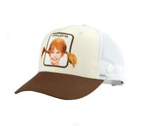 Bavarian Caps Cap Pippilotta Stickpatch Curved Weiß/Braun One Size