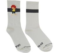 Bavarian Caps Unisex Pumuckl Grantig Socken, weiß, 36|37|38|39|40