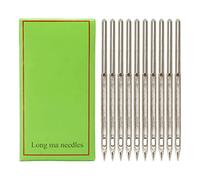 Baxnore 10 Stück industrielle Nähmaschinennadeln, professionelle Stahl-Sticknadeln für Flyingman Gk26 1A-Serie und Newlong NP 7A-Nähmaschinen, langlebige, glatte DIY-Bastelnadeln (92 * 250)