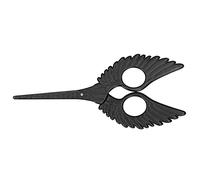 Baxnore DIY-Handarbeitsschere Vintage-Edelstahl-Bastel-Nähschere für Stickereien, Schönheitsbesatz, Haushaltsgebrauch, ergonomisches Griffdesign, 7,6 cm, klein, leicht (Schwarz)