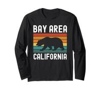 Bay Area California Bear Retro San Francisco Beach 510 Pier Langarmshirt